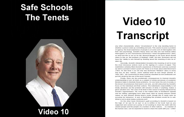 Safe Schools - Tenets - Transcript